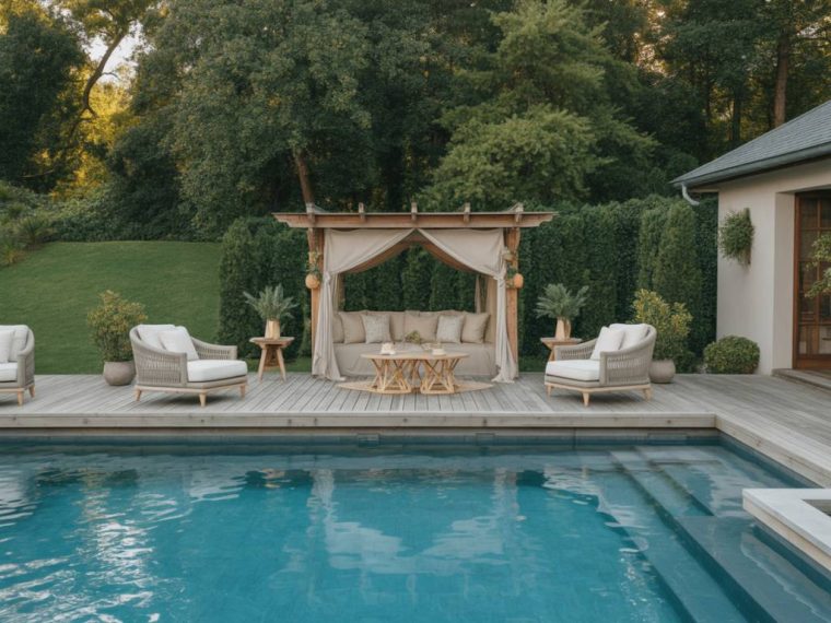 How to design a year-round poolside wellness retreat for luxury outdoor living