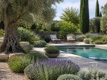 How to design a drought-resistant Mediterranean pool garden for sustainable luxury outdoor living