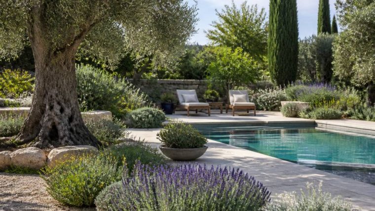 How to design a drought-resistant Mediterranean pool garden for sustainable luxury outdoor living